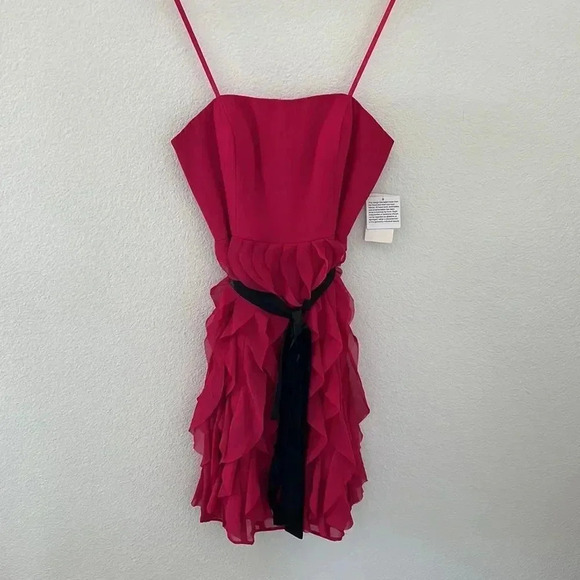 Aidan Mattox Strapless Ruffle Mini Dress - Picture 3 of 7